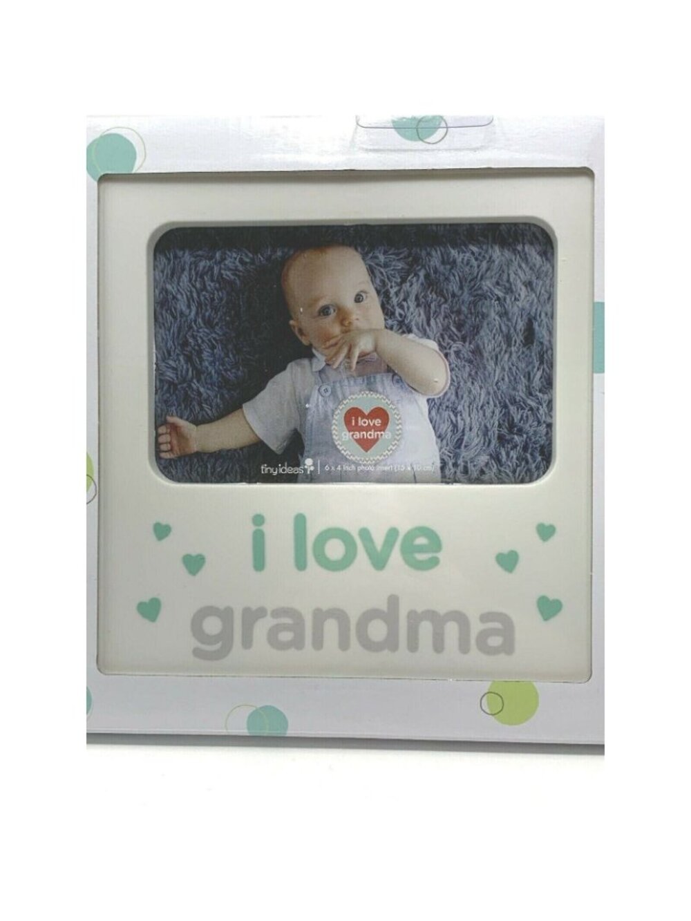 I Love Grandma Keepsake Photo Frame Belly Sticker Rectangular Gift Set - Picture 2 of 7